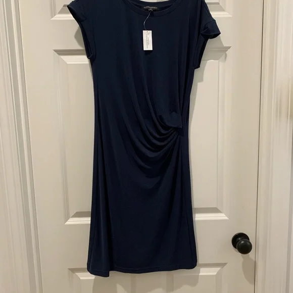 NWT Banana Republic Factory - Navy Blue Wrap Dress - Picture 3 of 6